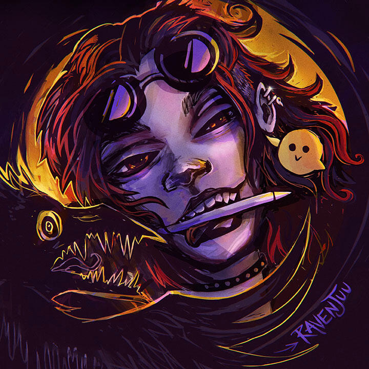 ravenjuu self potrait